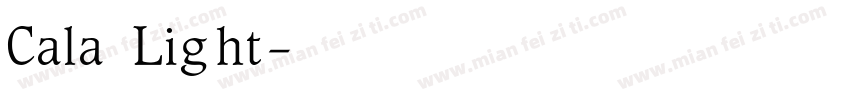Cala Light字体转换